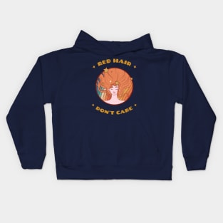 Red Hair Don't Care, Redhead, St Patricks Day, Red Head, Auburn, Ginger Kids Hoodie